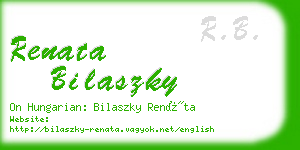 renata bilaszky business card